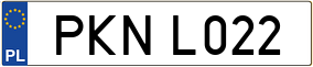 Trailer License Plate